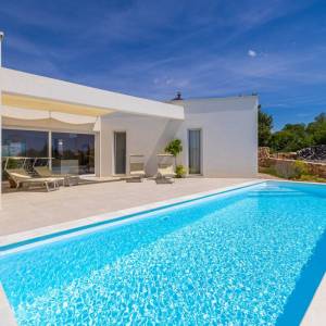 OTOK KRK, Šotovento - Luksuzna moderna vila s bazenom i pogledom na more 