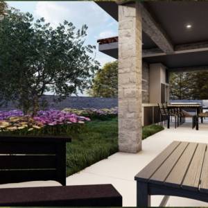 OTOK KRK - Vila s bazenom na mirnoj lokaciji s pogledom na more