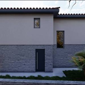 OTOK KRK - Vila s bazenom na mirnoj lokaciji s pogledom na more