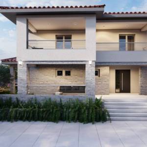 OTOK KRK - Vila s bazenom na mirnoj lokaciji s pogledom na more