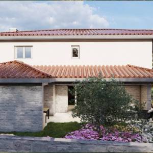 OTOK KRK - Vila s bazenom na mirnoj lokaciji s pogledom na more