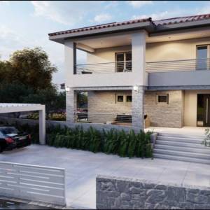 OTOK KRK - Vila s bazenom na mirnoj lokaciji s pogledom na more