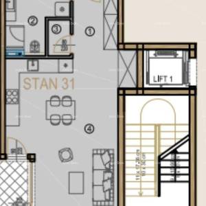 Poreč - prodaja stana u poslovno-stambenom, modernom kompleksu. S31