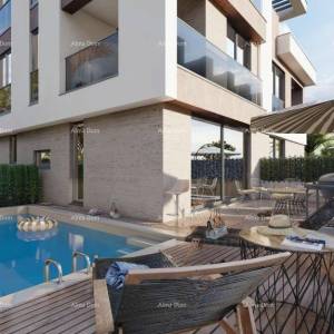 Prodaja - Dupleks vila u mediteranskom stilu s bazenom i pogledom na more, Medulin!