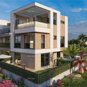 Prodaja - Dupleks vila u mediteranskom stilu s bazenom i pogledom na more, Medulin!