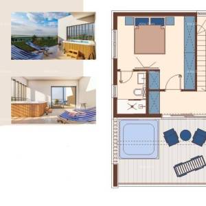 Prodaja - Dupleks vila u mediteranskom stilu s bazenom i pogledom na more, Medulin!