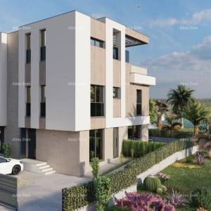 Prodaja - Dupleks vila u mediteranskom stilu s bazenom i pogledom na more, Medulin!