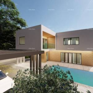 Prodaje se kuća u fazi izgradnje, sa bazenom i pogledom na more u Pomeru