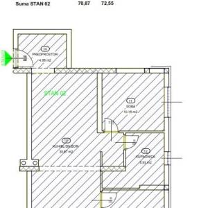 Rešetari -  Moderan dvosobni stan na 1. katu