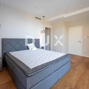 RIJEKA, KANTRIDA - luksuzna etaža u novogradnji, panoramski pogled na more, jedinstveno namještena nekretnina s terasom