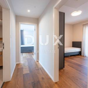 RIJEKA, KANTRIDA - luksuzna etaža u novogradnji, panoramski pogled na more, jedinstveno namještena nekretnina s terasom