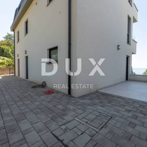 RIJEKA, KANTRIDA - luksuzna etaža u novogradnji, panoramski pogled na more, jedinstveno namještena nekretnina s terasom