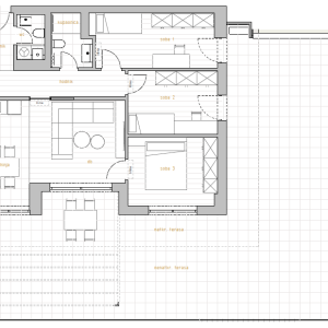 RIJEKA, ZAMET – Trosoban stan u prizemlju s 2 terase i garažom  