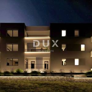 ŠIBENIK, VODICE – NOVOGRADNJA! Luksuzan dvosoban stan na 2. katu s liftom i panoramskim pogledom na more