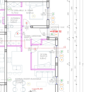 ŠIBENIK, VODICE – Prizemni stan s vrtom i 2 parkinga