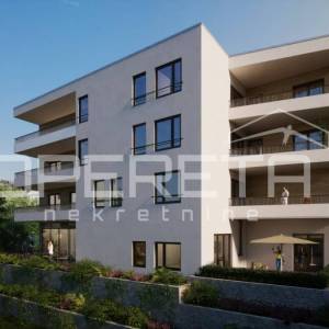 Stan 3S, 87,71 m² s terasom i vrtom na povišenoj lokaciji, Makarska