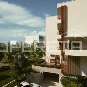 Stan 3S, 87,71 m² s terasom i vrtom na povišenoj lokaciji, Makarska