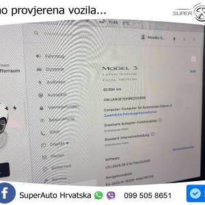 Tesla Model 3 498 KS, ACC+PANO+KAM+GR SJED+KEY+LANE+VIRT