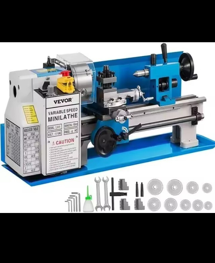 Tokarski stroj željezni novi za obradu metala, ima sve ko pravi