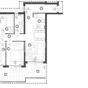 Trosobni stan, novogradnja, Omiš, pogled na more