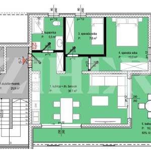 ZADAR, DIKLO, STAN NA DRUGOM KATU S VELIKOM KROVNOM TERASOM, NOVOGRADNJA, 2025 G.