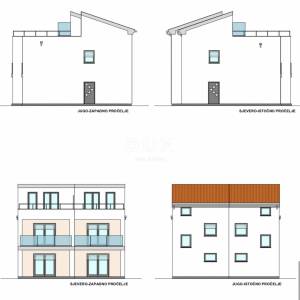 ZADAR, PRIVLAKA- Troetažni stan s pogledom na more- Novogradnja!