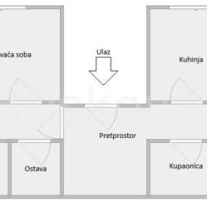Zagreb, Blato, peterosoban stan sa potencijalom