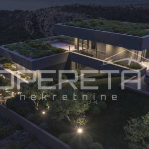 Zemljište 1.546 m² s projektom za modernu vilu, Omiš
