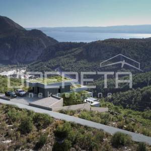 Zemljište 1.546 m² s projektom za modernu vilu, Omiš
