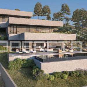 Zemljište 1.546 m² s projektom za modernu vilu, Omiš
