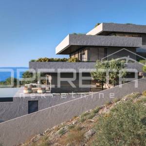 Zemljište 1.546 m² s projektom za modernu vilu, Omiš
