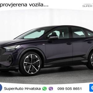 Audi Q4 e-tron SB 45 82 kWh quattro 2xS line 286 KS, MATRIX+ACC+GR SJED+KAM+PDC