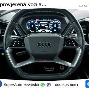 Audi Q4 e-tron SB 45 82 kWh quattro 2xS line 286 KS, MATRIX+ACC+GR SJED+KAM+PDC