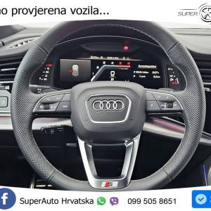Audi Q8 50 TDI quattro Aut. S line 286 KS, ZRAČ+ACC+360°+GR SJED+VIRT+LANE
