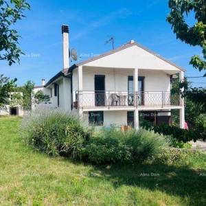 Buje – Samostojeća kuća s maslinikom i građevinskim zemljištem