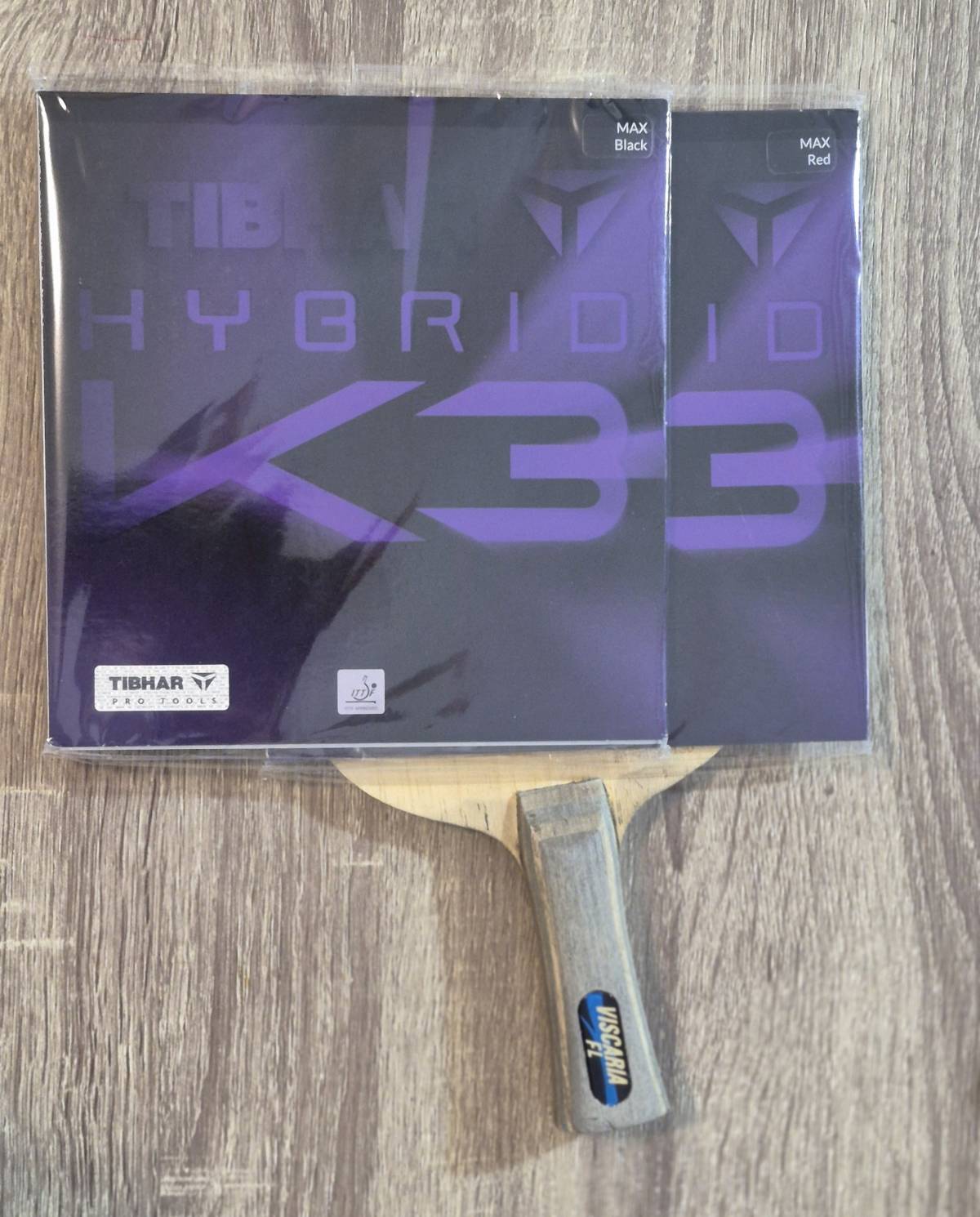 Butterfly Viscaria sa rabljenim natjecateljskim Tibhar K3 gumama