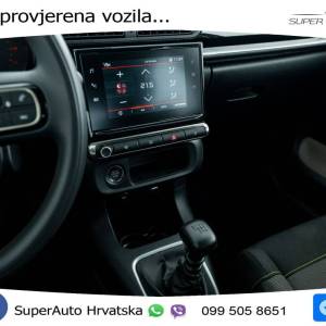 Citroen C3 1.2 PureTech Shine 110 KS, LED+TEM+KLIMA+PDC+VIRT