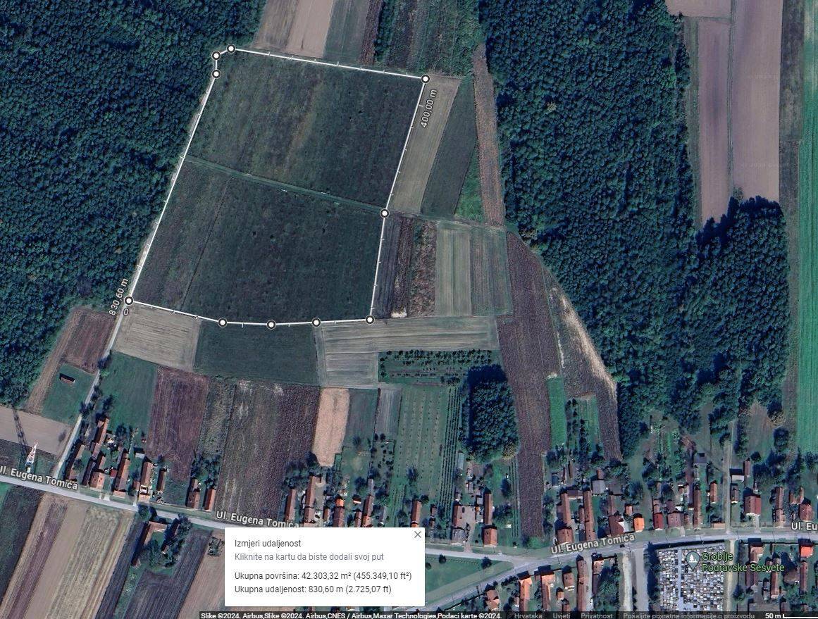 Eko voćnjaci Oraha 4.19 ha i 1.36 ha Podravske Sesvete – PRODAJA