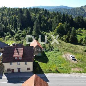 GORSKI KOTAR, SUNGER- stara kuća + 2 gospodarska objekta + okoliš 9000m2 S GRAĐEVINSKOM DOZVOLOM!! 