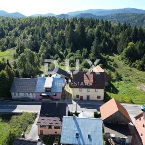 GORSKI KOTAR, SUNGER- zemljište 9000m2 + stara kuća + 2 gospodarska objekta  S GRAĐEVINSKOM DOZVOLOM!! 