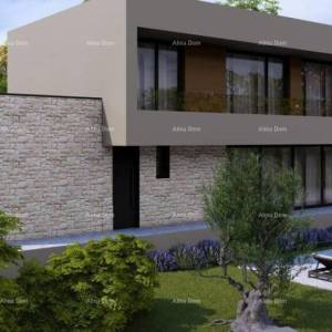 Građevinsko zemljište s idejnim projektom – Poreč, Žbandaj, 963 m²