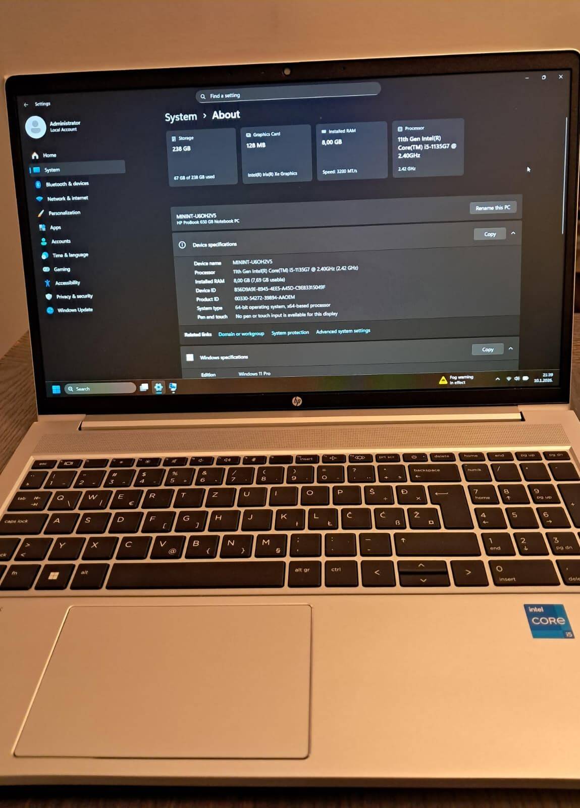 HP ProBook 650 G8 Notebook PC