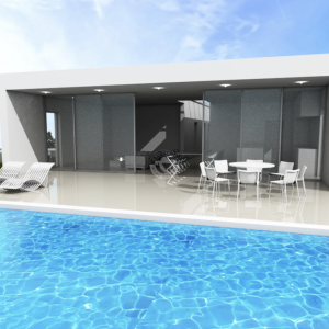 Hrvatska, Zadar, Sukošan - Građevinsko zemljište s projektom u Debeljaku, 617 m², kuća s bazenom