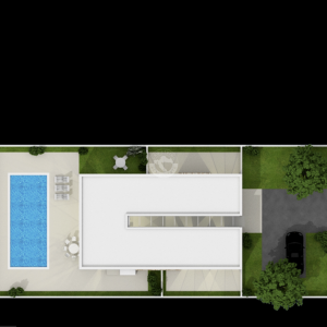 Hrvatska, Zadar, Sukošan - Građevinsko zemljište s projektom u Debeljaku, 617 m², kuća s bazenom