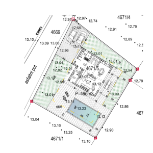 Hrvatska, Zadar, Vrsi - Građevinsko zemljište s pravomoćnom građevinskom dozvolom u Vrsi – 485 m², projekt kuće s bazenom...