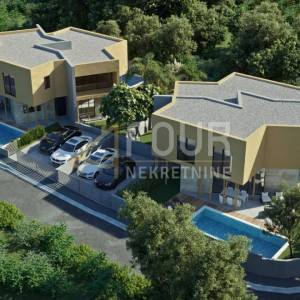 Istra, Brtonigla, novogradnja, dvoetažni 3s+db, bazen