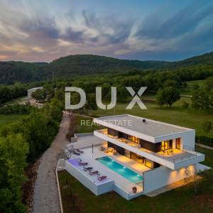 ISTRA, GROŽNJAN - Dizajnerska novoizgrađena vila s potpunom privatnošću, okružena zelenilom s prekrasnim pogledom