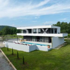 ISTRA, GROŽNJAN - Dizajnerska novoizgrađena vila s potpunom privatnošću, okružena zelenilom s prekrasnim pogledom