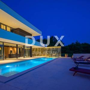 ISTRA, GROŽNJAN - Dizajnerska novoizgrađena vila s potpunom privatnošću, okružena zelenilom s prekrasnim pogledom