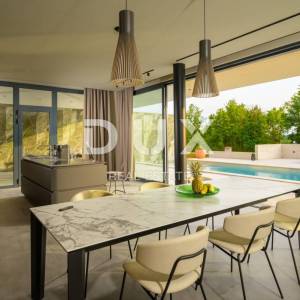 ISTRA, GROŽNJAN - Dizajnerska novoizgrađena vila s potpunom privatnošću, okružena zelenilom s prekrasnim pogledom